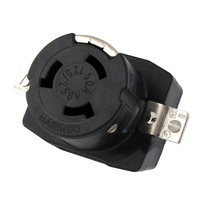 6369CR     Marinco 6369CR 125/250V 50Amp Wire Dockside Receptacle     49240