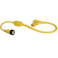RY504-2-30     Marinco RY504-2-30 50A Female to 2-30A Male Reverse "Y" Cable     49257
