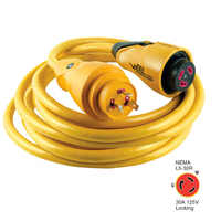 CS30-50     Marinco CS30-50 EEL 30A 125V Shore Power Cordset - 50' - Yellow     49353