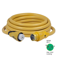 CS503-25     Marinco CS503-25 EEL 50A 125V Shore Power Cordset - 25' - Yellow     49354