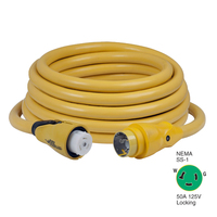 CS503-50     Marinco CS503-50 EEL 50A 125V Shore Power Cordset - 50' - Yellow     49355