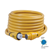 CS504-50     Marinco CS504-50 EEL 50A 125V/250V Shore Power Cordset - 50' - Yellow     49357