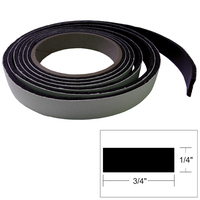 V30-0748B8-2     TACO Hatch Tape - 8'L x ¼"H x ¾"W - Black     49544
