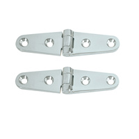 S-604     Whitecap Strap Hinge - CP/Brass - 4" x 1" - Pair     50382