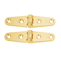 S-604BC     Whitecap Strap Hinge - Polished Brass - 4" x 1" - Pair     50383