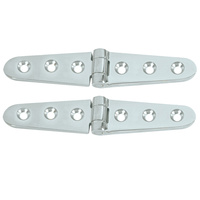 S-605C     Whitecap Strap Hinge - CP/Brass - 6" x 1-1/8" - Pair     50384