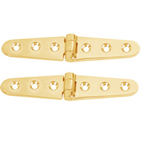 S-605BC     Whitecap Strap Hinge - Polished Brass - 6" x 1-1/8" - Pair     50385