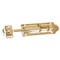 S-586BC     Whitecap Barrel Bolt - Polished Brass - 4"     50404