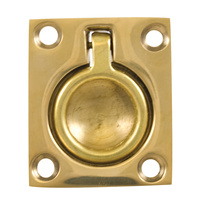 S-3360BC     Whitecap Flush Pull Ring - Polished Brass - 1-1/2" x 1-3/4"     50430