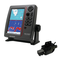 SVS-760CFTM     SI-TEX SVS-760CF Dual Frequency Chartplotter Sounder w/Navionics+ Flexible Coverage & Transom Mount Triducer     51388