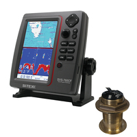 SVS-760CFB60-12     SI-TEX SVS-760CF Dual Frequency Chartplotter/Sounder w/ Navionics+ Flexible Coverage & Bronze 12 Degree Transducer     51392