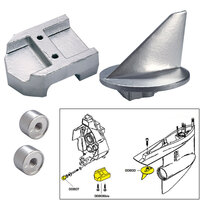 20800AL     Tecnoseal Anode Kit w/Hardware - Mercury Alpha 1 Gen 1 - Aluminum     52024