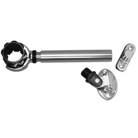 PAK-0005     Rupp Threaded Antenna Support w/6" Pipe Mount, Oval 4-Way Base & 1.5" Collar     52280