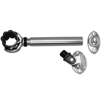 PAK-0006     Rupp Threaded Antenna Support w/6" Flat Mount, Oval 4-Way Base & 1.5" Collar     52281