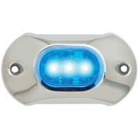 65UW03B-7     Attwood Light Armor Underwater LED Light - 3 LEDs - Blue     54555