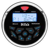 MGR350B     Boss Audio MGR350B Marine Gauge Style Radio - MP3/AM/FM/RDS Receiver     54587