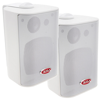 MR4.3W     Boss Audio MR4.3W 4" 3-Way Marine Box Speakers (Pair) - 200W - White     54596