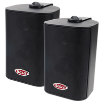 MR4.3B     Boss Audio MR4.3B 4" 3-Way Marine Box Speakers (Pair) - 200W - Black     54597