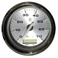 39040     Faria Kronos 4" Tachometer w/Hourmeter - 7,000 RPM (Gas - Outboard)     54721