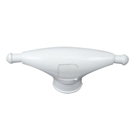 S-9202P     Whitecap Rubber Spreader Boot - Pair - Small - White     55793