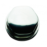 CAP0304     Schmitt &amp; Ongaro Faux Center Nut - Chrome/Plastic - 1/2"&amp; 3/4" Base - For Cast Steering Wheels     56443