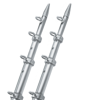 OT-0442VEL15     TACO 15' Silver/Silver Outrigger Poles - 1-1/8" Diameter     58990