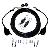 CA-0172-MO     Rupp Single Rigging Kit W/Lok-Ups & Nok-Outs - 160' Black Mono     59488