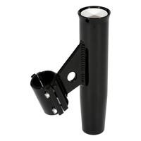 RA5005BK     Lee's Clamp-On Rod Holder - Black Aluminum - Vertical Mount - Fits 2.375" O.D. Pipe     60010