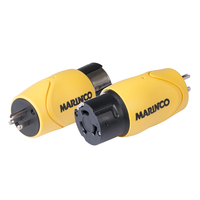 S15-504     Marinco Straight Adapter - 15A Male Straight Blade to 50A 125/250V Female Locking     60014