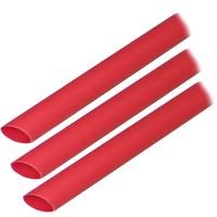 304603     Ancor Adhesive Lined Heat Shrink Tubing (ALT) - 3/8" x 3" - 3-Pack - Red     60060
