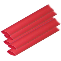 305624     Ancor Adhesive Lined Heat Shrink Tubing (ALT) - 1/2" x 12" - 5-Pack - Red     60071