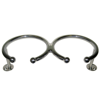 S-3517     Whitecap Top Mount Ring SS Cup Holder - 2-Drink - Base Mount     60637