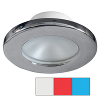 A3120Z-41HAE     i2Systems Apeiron A3120 Screw Mount Light - Red, Cool White & Blue - Brushed Nickel Finish     61323