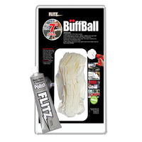 WB 201-50     Flitz Buff Ball - Extra Large 7" - White w/1.76oz Tube Flitz Polish     61468
