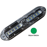 SCM-10-AG-20     Shadow-Caster SCM-10 LED Underwater Light w/20' Cable - 316 SS Housing - Aqua Green     62486