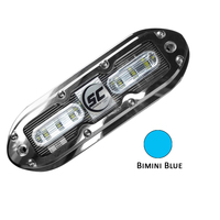 SCM-6-BB-20     Shadow-Caster SCM-6 LED Underwater Light w/20' Cable - 316 SS Housing - Bimini Blue     62494
