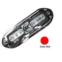 SCM-6-CR-20     Shadow-Caster SCM-6 LED Underwater Light w/20' Cable - 316 SS Housing - Cool Red     62506