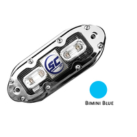 SCM-4-BB-20     Shadow-Caster SCM-4 LED Underwater Light w/20' Cable - 316 SS Housing - Bimini Blue     62513