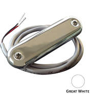SCM-CL-GW-SS-4PACK     Shadow-Caster Courtesy Light w/2' Lead Wire - 316 SS Cover - Great White - 4-Pack     62545