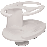P01-2020W     TACO Double Tumbler Poly Drink Holder - White     63779