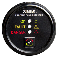 P-1B-R     Xintex Propane Fume Detector w/Plastic Sensor - No Solenoid Valve - Black Bezel Display     63834