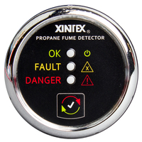 P-1C-R     Xintex Propane Fume Detector w/Plastic Sensor - No Solenoid Valve - Chrome Bezel Displa     63835