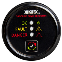 G-1B-R     Xintex Gasoline Fume Detector & Alarm w/Plastic Sensor - Black Bezel Display     63857