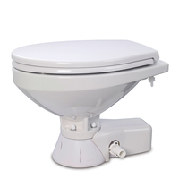 37245-4194     Jabsco Quiet Flush Raw Water Toilet - Regular Bowl w/Soft Close Lid - 24V     64145