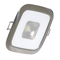 116117     Lumitec Square Mirage Down Light - Spectrum RGBW Dimming - Polished Bezel     64319
