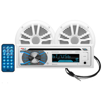 MCK508WB.6     Boss Audio MCK508WB.6 Package w/MR508UABW Receiver, 2 - 6.5" Speakers &amp; Antenna     64394