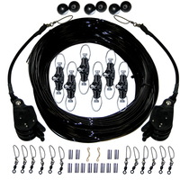 CA-0160-MO     Rupp Triple Rigging Kit W/Lok-Ups & Nok-Outs - 520' Black Mono Cord     64719