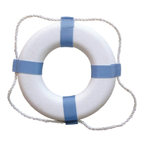 373     Taylor Made Decorative Ring Buoy - 25" - White/Blue - Not USCG Approved     65020