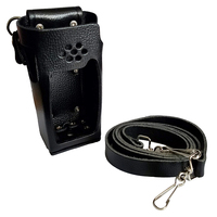 SHC-18     Standard Horizon Leather Case w/Belt Loop &amp; Shoulder Strap     66466