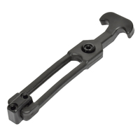 F7-73     Southco T-Handle Latch w/Keeper - Pull Draw Front Mount Black Flexible Rubber     67304